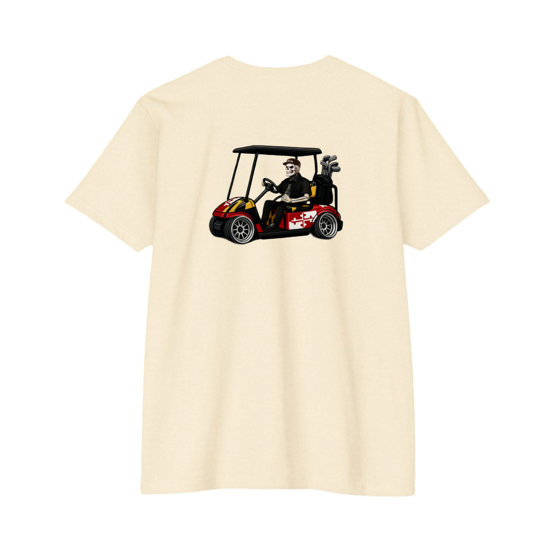Maryland Flag Lowrider Golf Cart