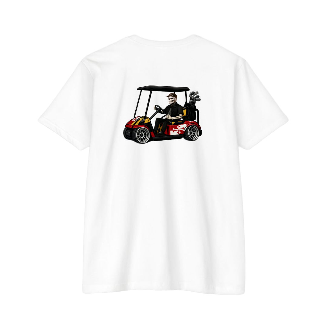 Maryland Flag Lowrider Golf Cart