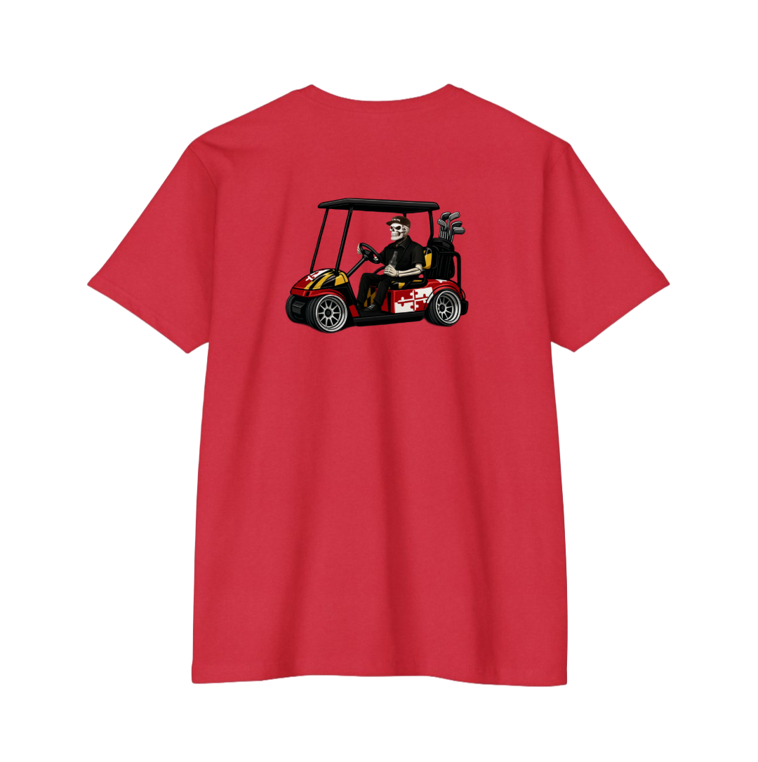 Maryland Flag Lowrider Golf Cart